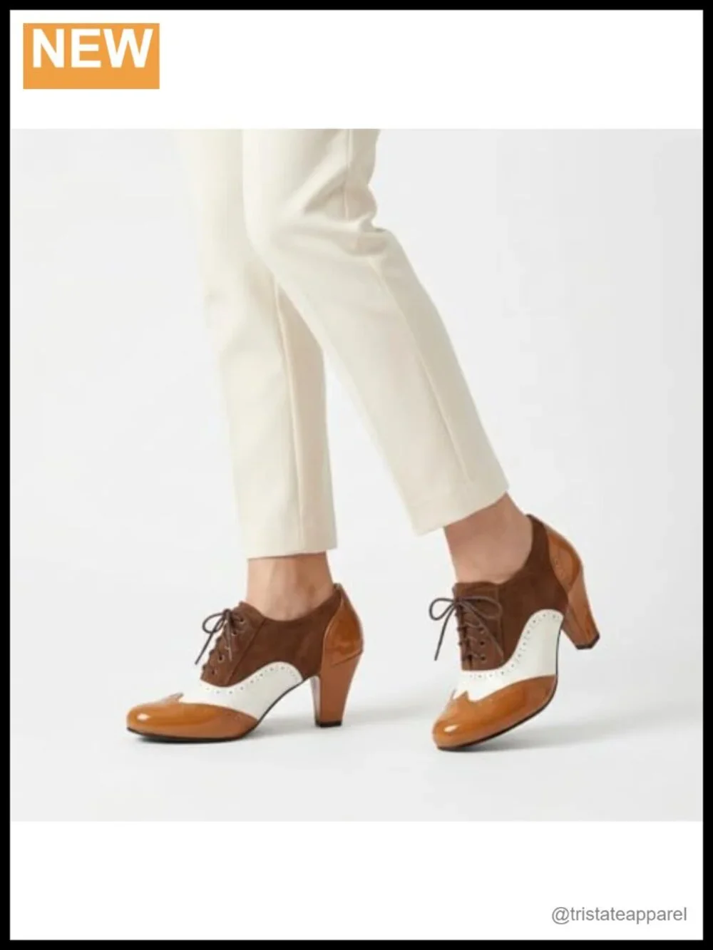 Women's Faux Leather Oxford Heels 1950s Mary Jane Platform Pumps
